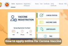apply online for Corona Vaccine
